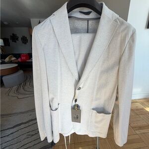 Canali Light Gray Sport Coat, and matching trousers.
Comes as a suit.